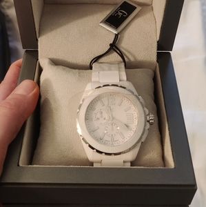 GC men's white watch. Adopt him! He's punctual 😏